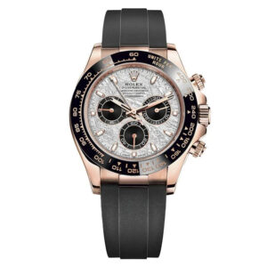 Daytona 18k Everose Goud Meteoriet Wijzerplaat Oysterflex 40 mm