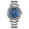 Datejust herenhorloge met blauwe wijzerplaat en Oyster-band, 41 mm