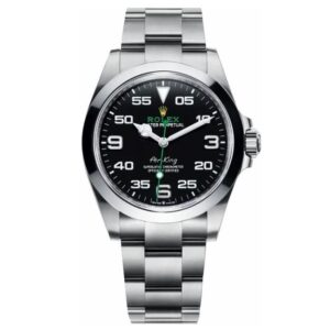 Oyster Perpetual Air-King met zwarte wijzerplaat, 40 mm