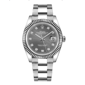 Datejust met diamanten wijzerplaat, 41 mm