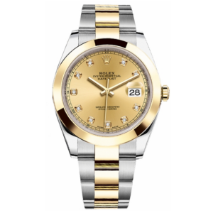 Datejust 18k Geelgoud Gebogen Lunette 41 mm