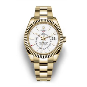 Sky-Dweller Witte Wijzerplaat Index 42 mm