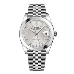 Datejust Zilveren Wijzerplaat Heren 41 mm