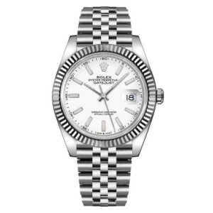 Datejust in witgoud en staal, 41 mm