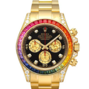 Daytona Rainbow Diamant Geelgoud 40 mm