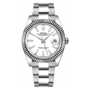 Datejust Witte Wijzerplaat 41 mm