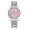 Datejust met roze wijzerplaat, Romeinse cijfers en Oyster-band, 31 mm